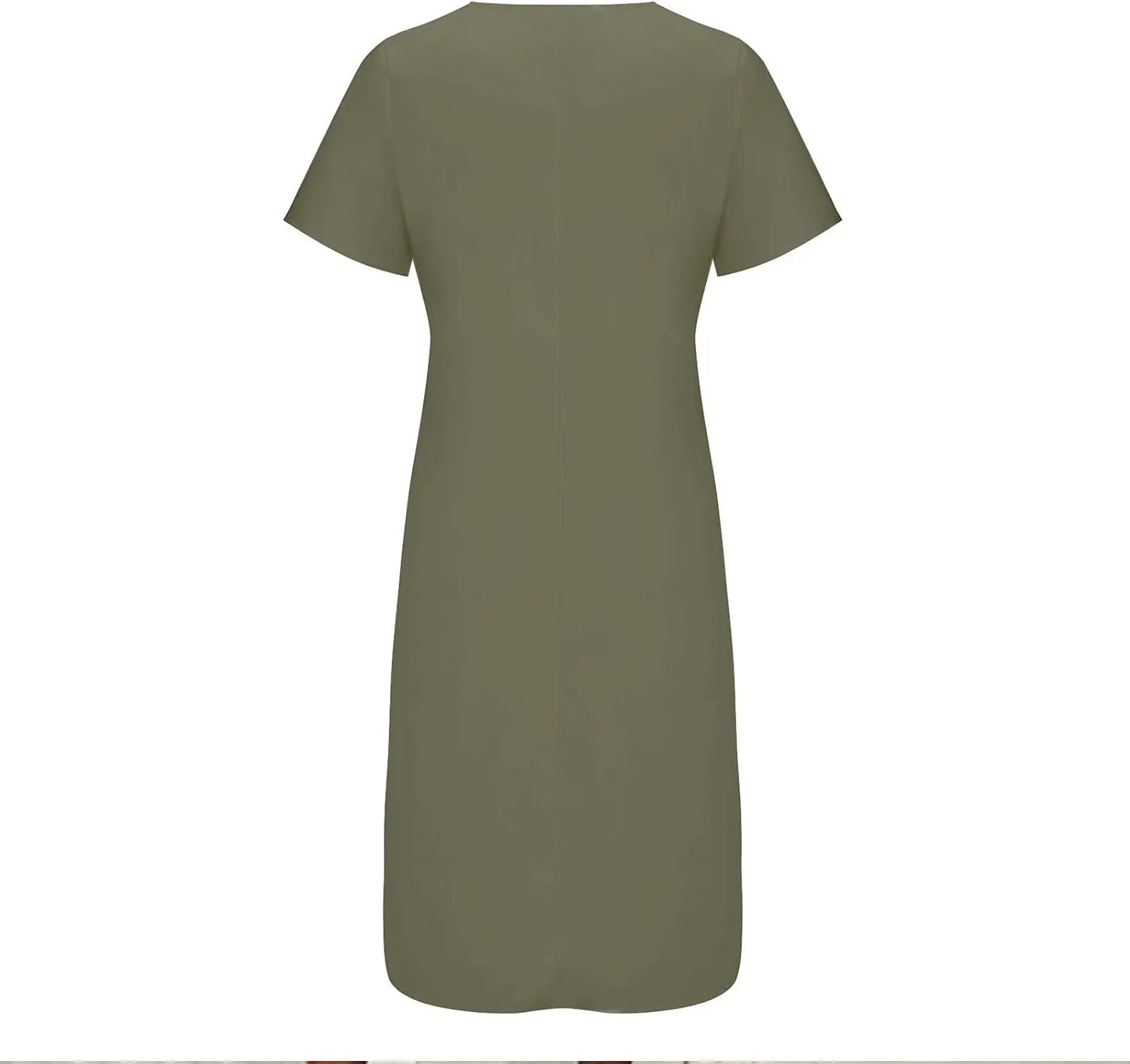 Womens Summer Dresses Beach Casual Loose Tshirt Dress Lace Neck Short Sleeve Flowy A Line Swing Sundress with Pockets