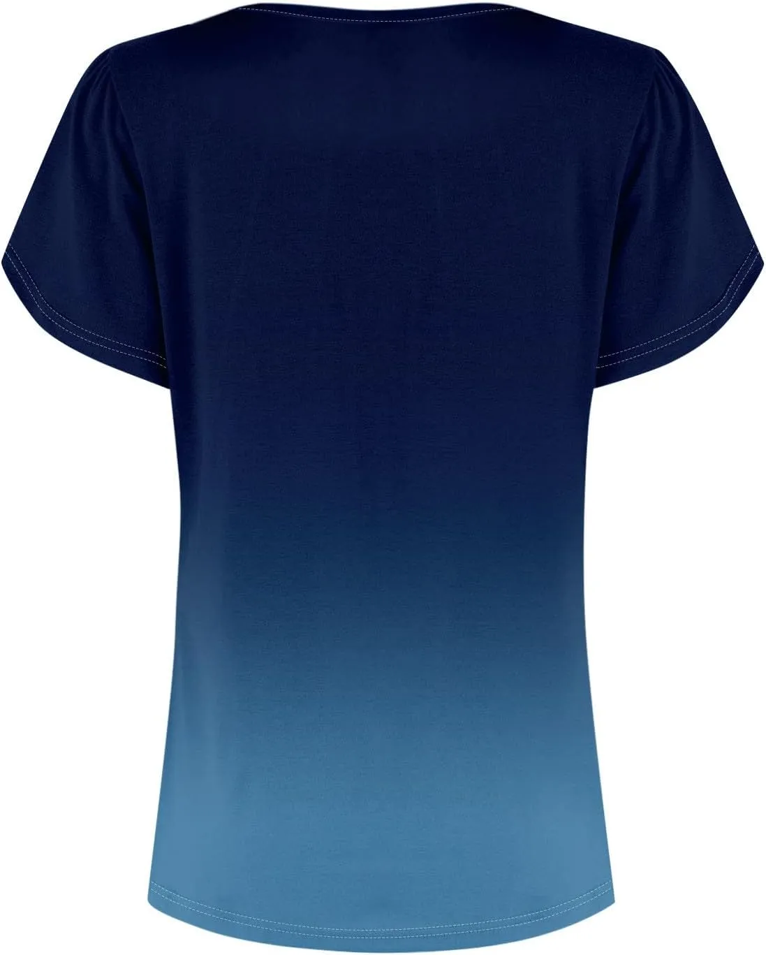 Womens Tops Petal Short Sleeve Summer Dressy Casual Crew Neck Shirts Floral Print Blouses Pleated Tunics