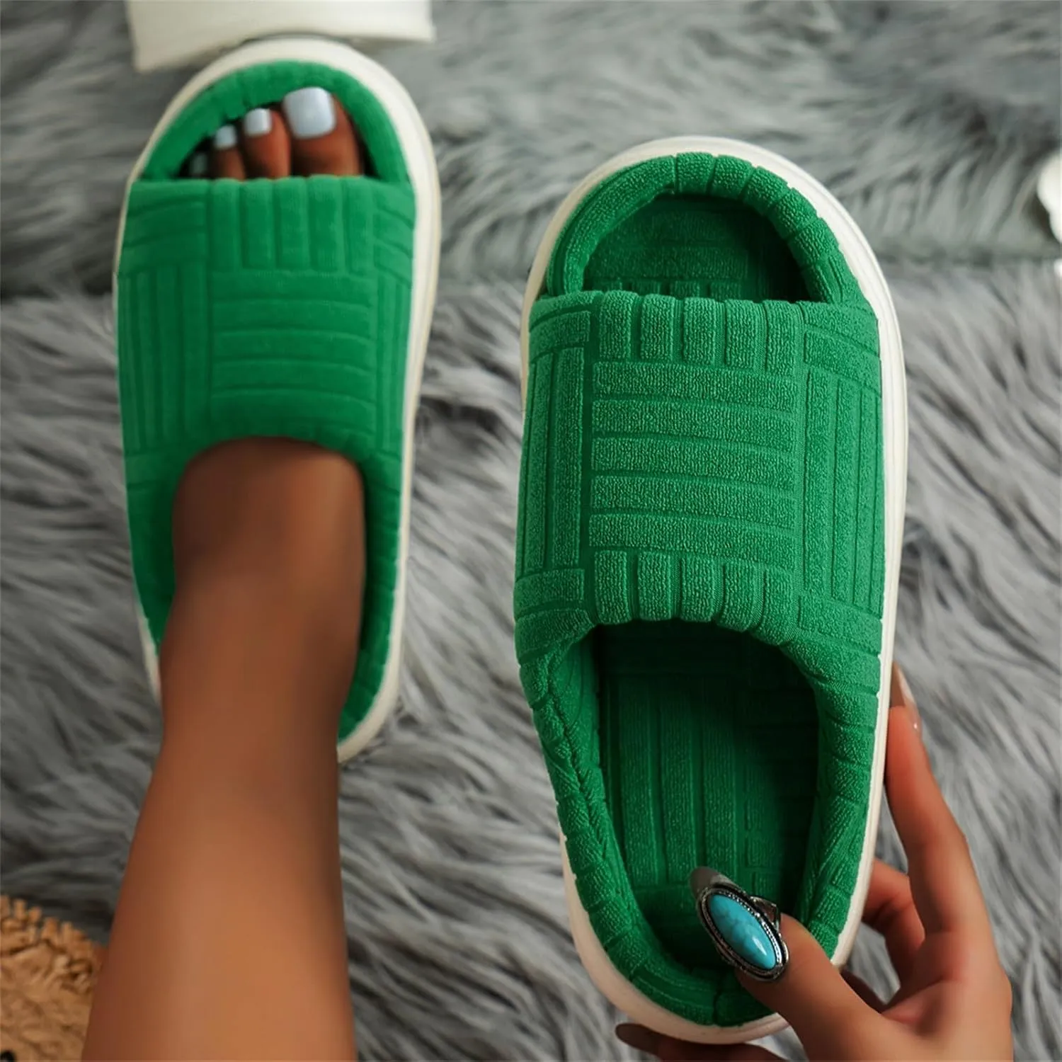 Womens Warm Cotton Knit Memory Foam Slippers House Slippers Men's Winter House Slippers Orthotic House Shoes Nightmare Before Christmas Slippers for Women Tabletop Christmas Tree Gifts for Men 2023