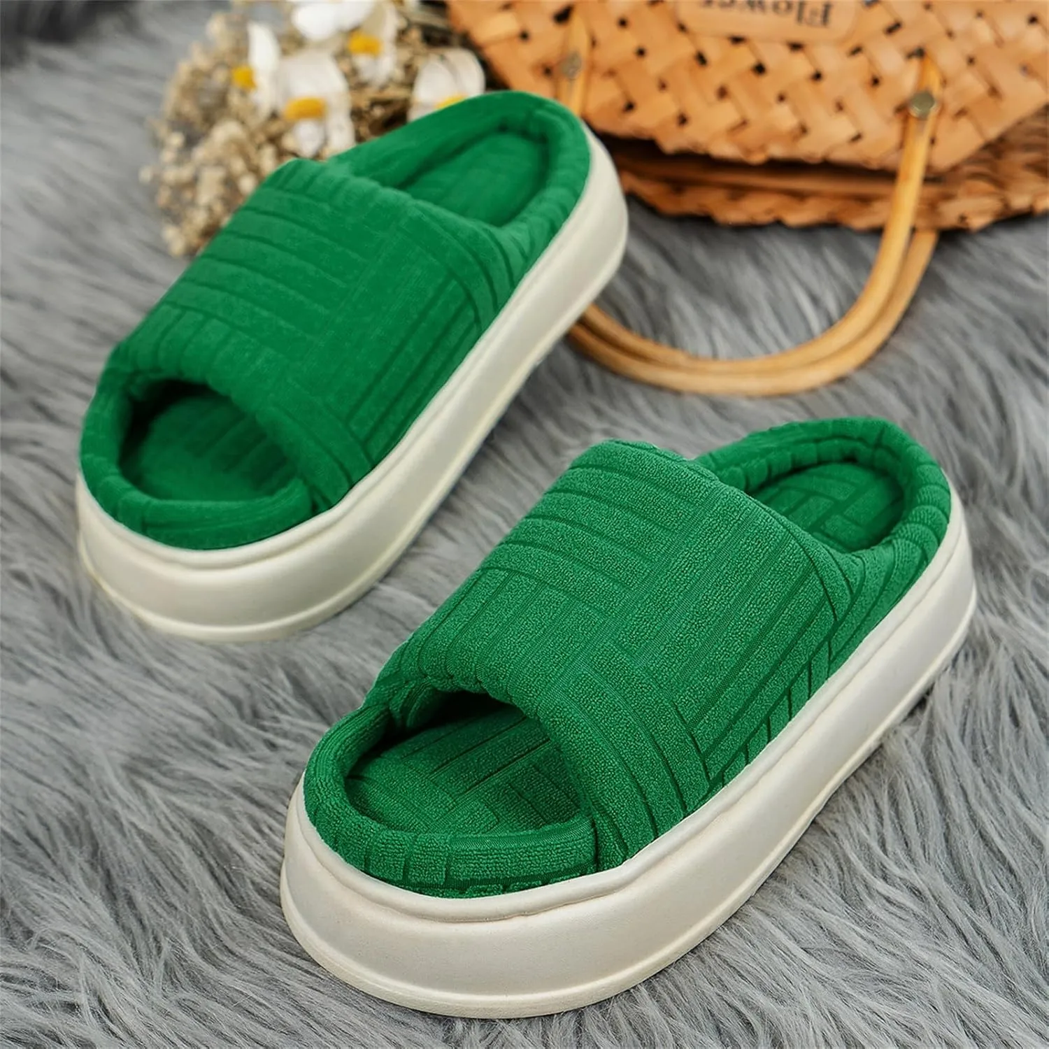 Womens Warm Cotton Knit Memory Foam Slippers House Slippers Men's Winter House Slippers Orthotic House Shoes Nightmare Before Christmas Slippers for Women Tabletop Christmas Tree Gifts for Men 2023