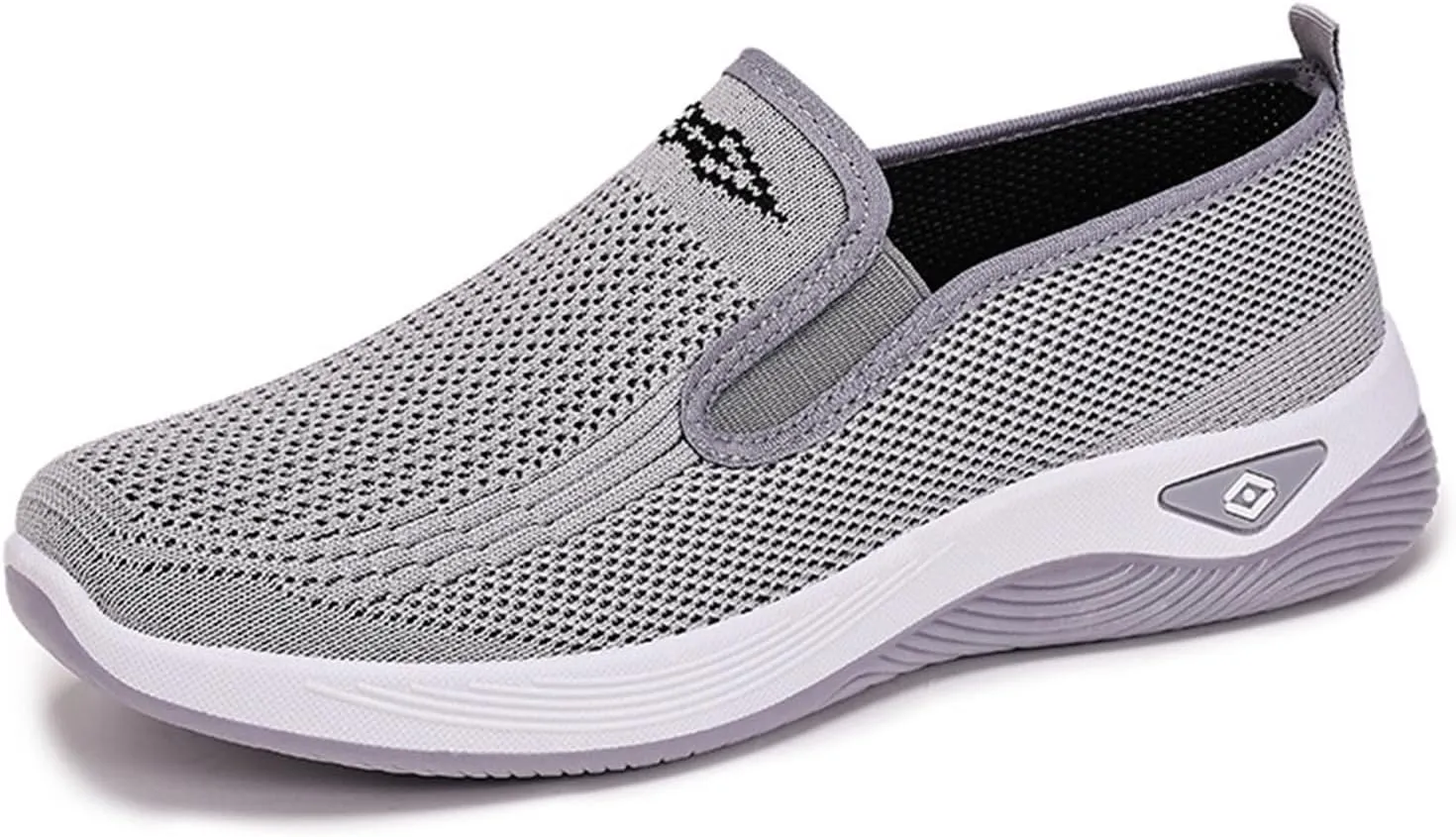 Women's Woven Orthopedic Breathable Soft Shoes Slip On Arch Support Walking Flying Sneakers Comfortable Wide Width Walking Shoes