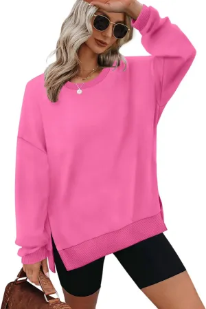 XIEERDUO Womens Oversized Sweatshirts Pullover Casual Crewneck Long Sleeve Tops Comfy