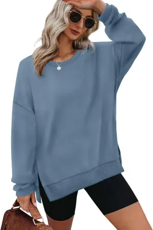 XIEERDUO Womens Oversized Sweatshirts Pullover Casual Crewneck Long Sleeve Tops Comfy
