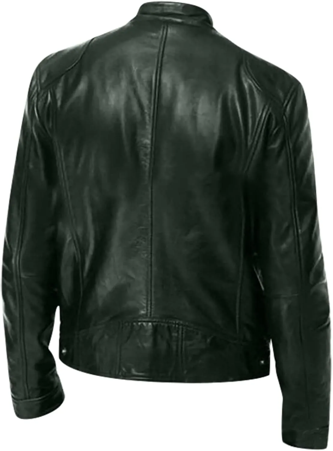 Ymosrh Fashion Jackets for Men Winter Men's Casual Solid Color Long-Sleeved Slim Leather Mens Coats Jackets Stylish