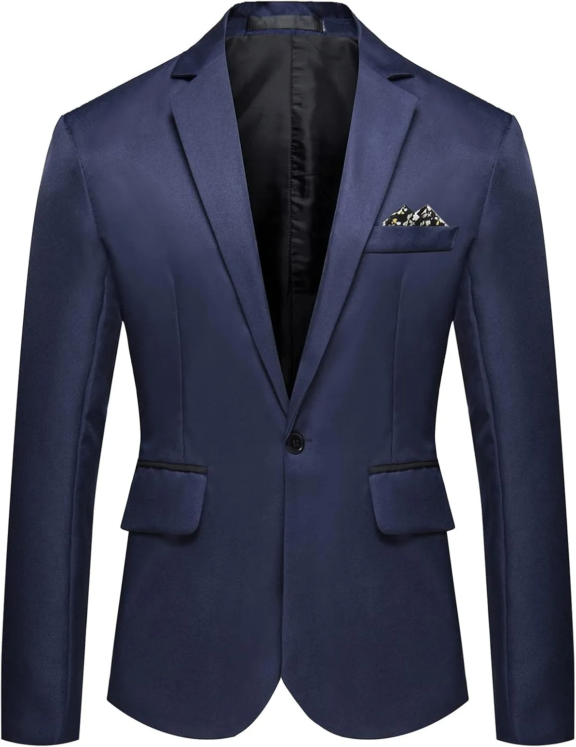 Ymosrh Men's Dress Jackets Casual One Button Suit Blazer Jacket Sport Coat for Wedding Prom Dinner Party Sport Coats