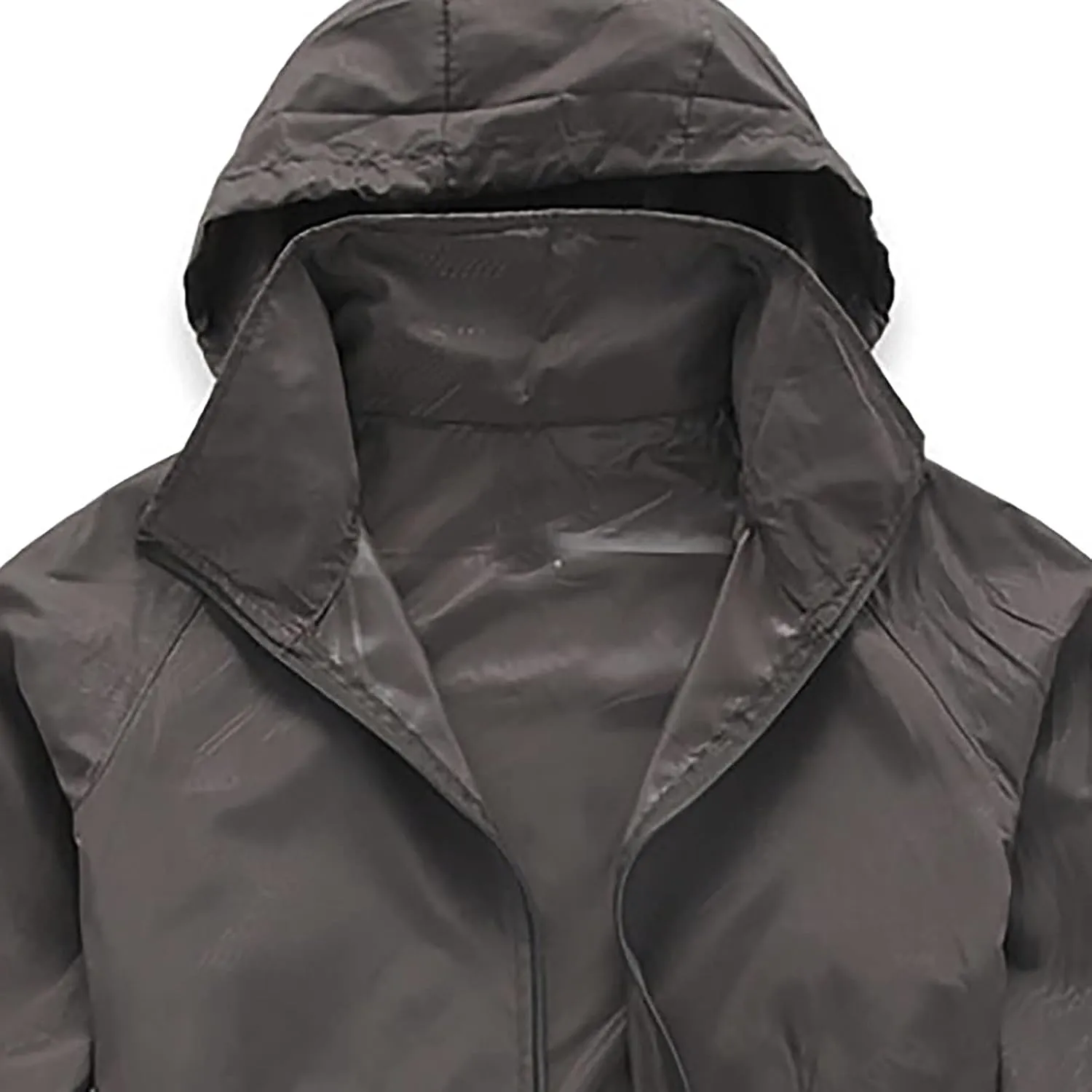 Ymosrh Men's Travel Rain Jacket Waterproof Windbreaker Lightweight Packable Coat with Hood for Outdoor Hiking, XS-3XL
